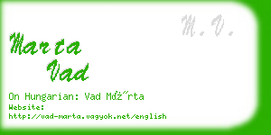 marta vad business card